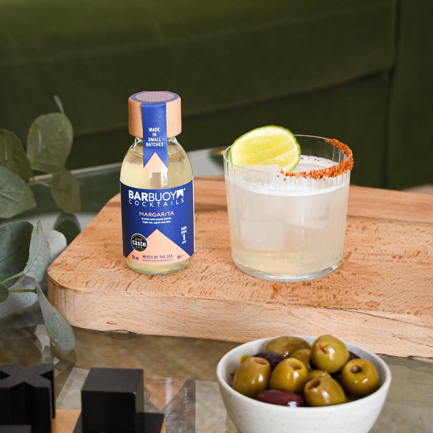 1 x 10cl single serving ready made Margarita cocktail (3 Star Great Taste Award)