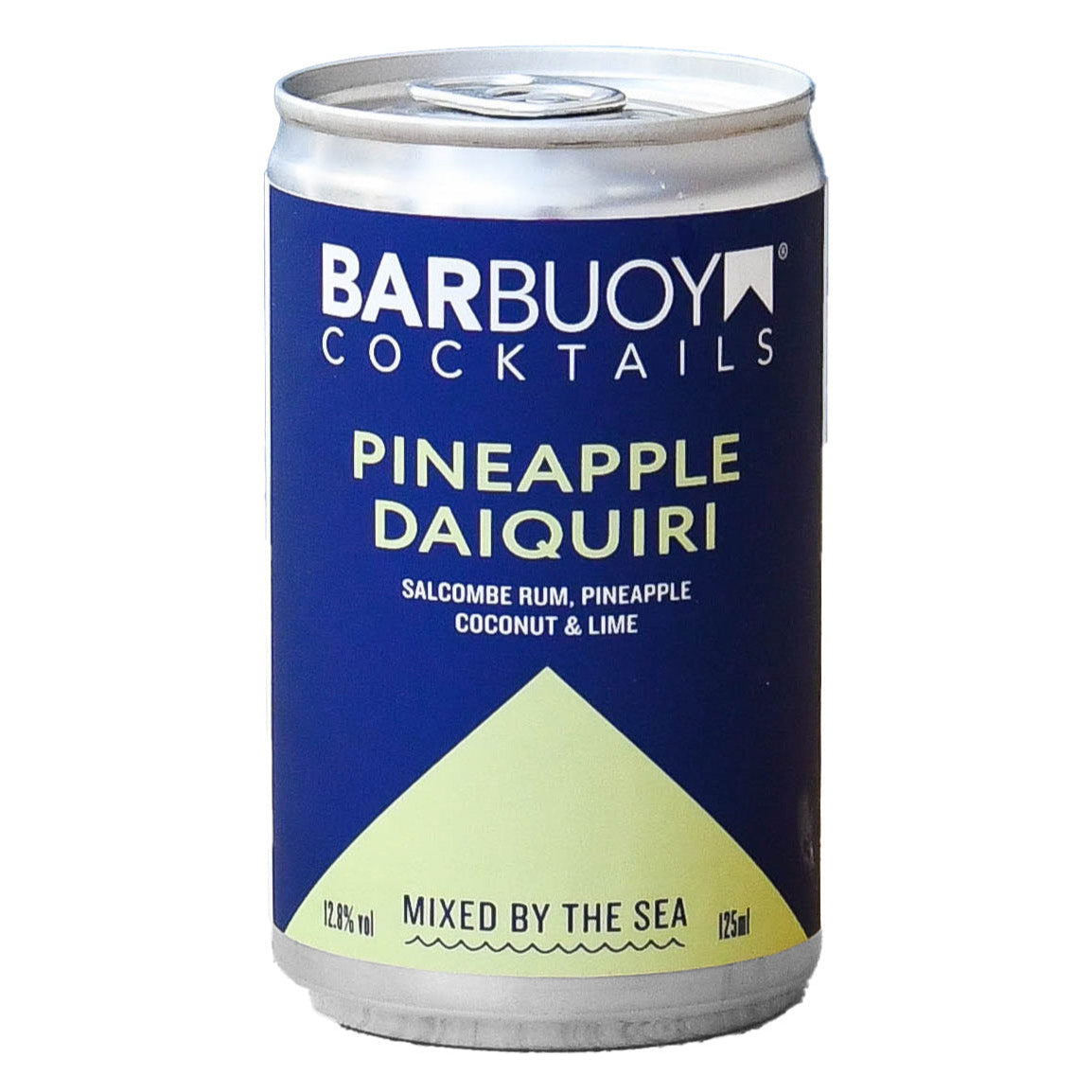Bar Buoy Pineapple Daiquiri can featuring tropical pineapple, coconut and Salcombe Rum