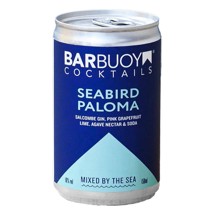 Seabird Paloma can with pink grapefruit, agave and Salcombe Gin - a refreshing coastal cocktail