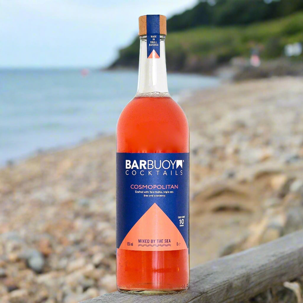 1L bottle of Barbuoy cosmopolitan ready made cocktail