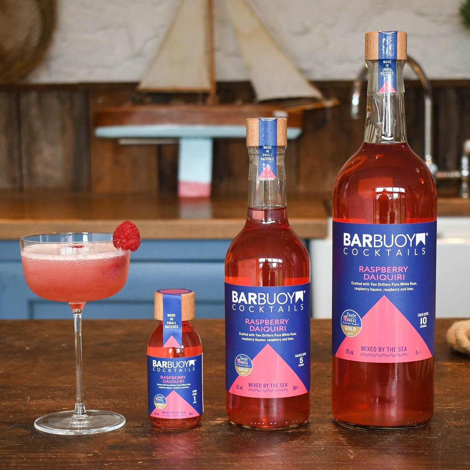 raspberry daiquiri ready made cocktail collection by barbuoy cocktails